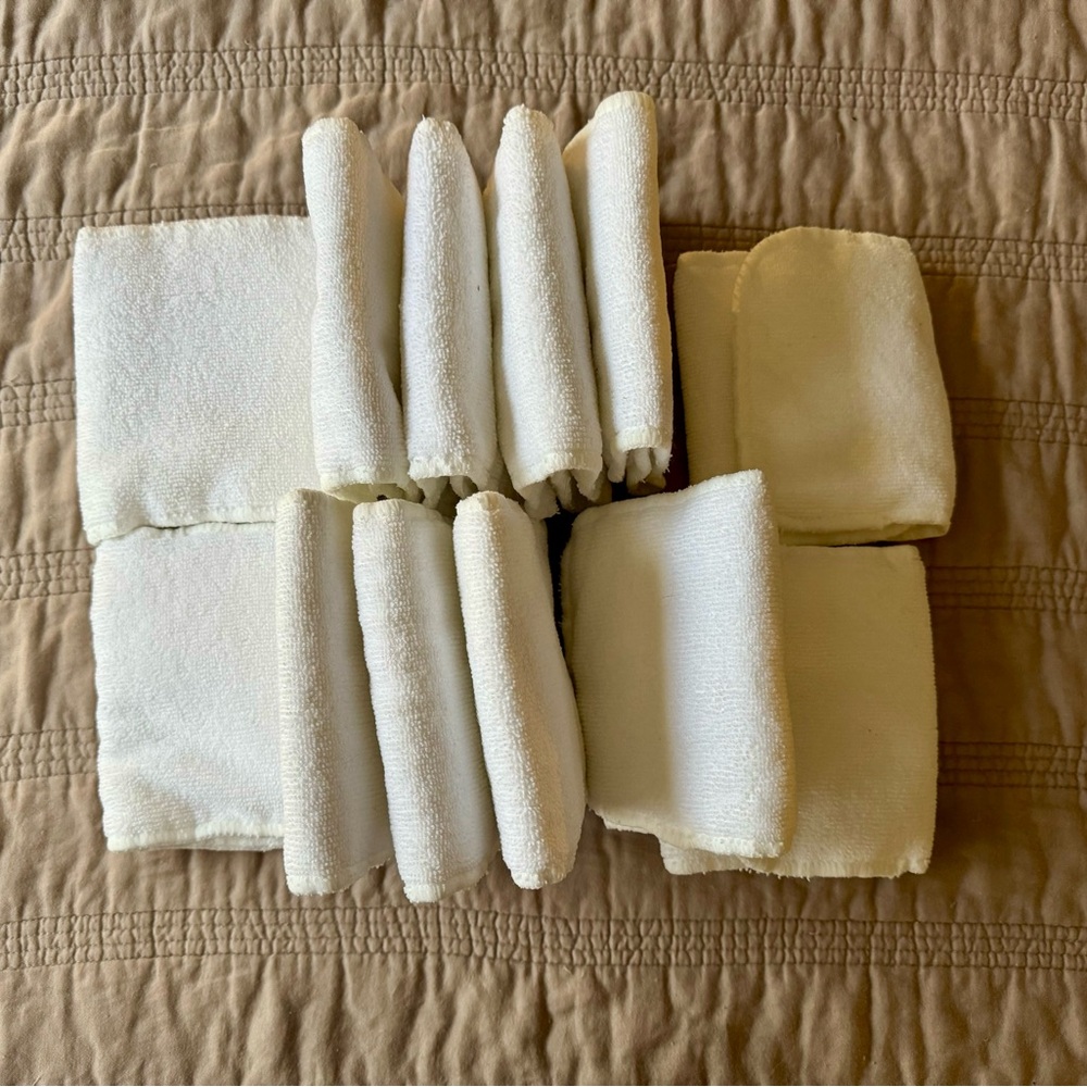 Set of 12 Microfiber Diaper Inserts